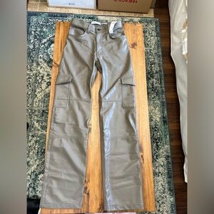 Brand new Abercrombie leather cargo pants